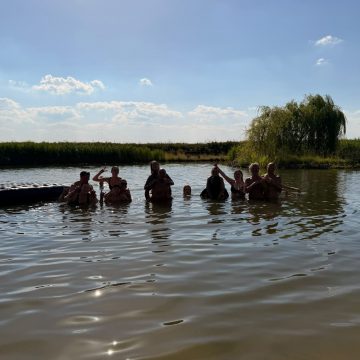 planschen im See